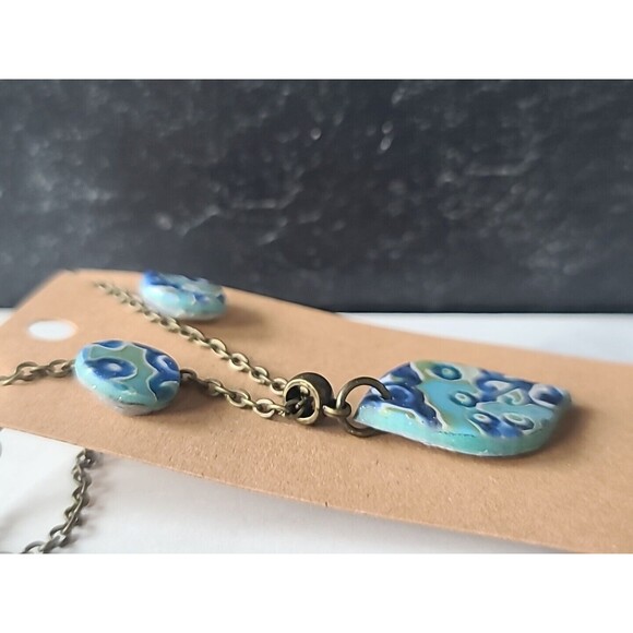 Multicolored Polymer Clay Jewelry Set, NEW - Picture 6 of 10